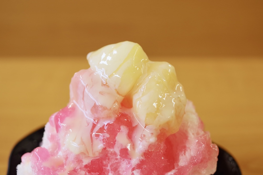 「夢のふわ雪　とろっと白桃」税込み440円