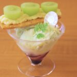 「マスカットミルフィーユパフェ」税込み580円