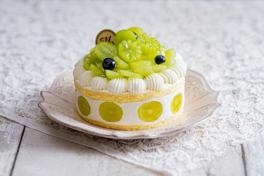 「シャインマスカットのショートケーキ(ホール)」税込み4,500円