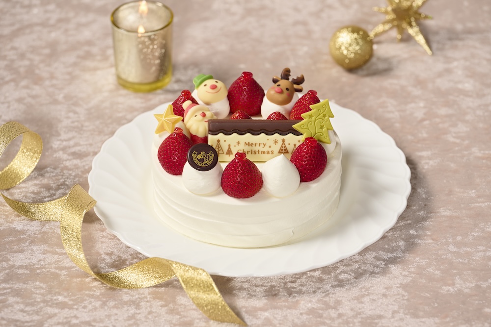 「クリスマスショートケーキ」直径18cm・税込み9,000円、直径15cm・税込み7,200円