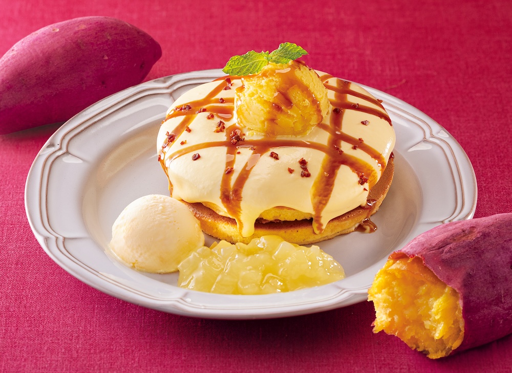 「キャラメル薫る スイートポテトホットケーキ」イメージ