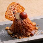 「炉端 銀シャリ 葡萄酒 OWL」の「絹糸モンブラン」税込み920円