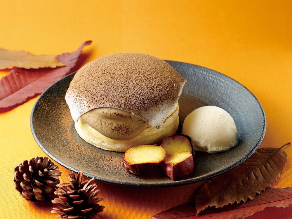 「ほうじ茶とさつまいものパンケーキ」イメージ