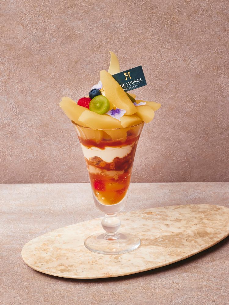 「洋梨パフェ」税込み3,565円（サービス料含む）