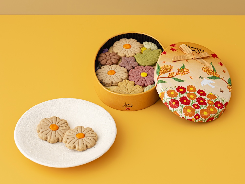 「Marche Bloom」のグランスタ限定「シュシュ・ブルーム　オータムフラワーガーデン」13枚入り・税込み1,620円