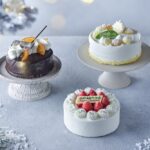 左から時計回りに「オレンジザッハ」、「ダブルフロマージュ」、「ストロベリーショートケーキ」