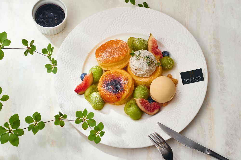 「トリプルリッチパンケーキ」税込み3,910円（サービス料含む）