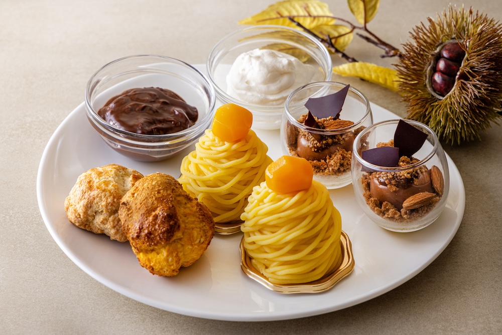 「秋の味覚とチョコレートのアフタヌーンティー」イメージ