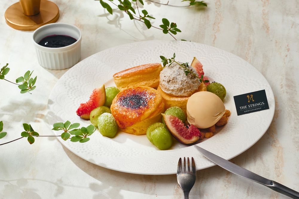 「トリプルリッチパンケーキ」税込み3,910円（サービス料含む）