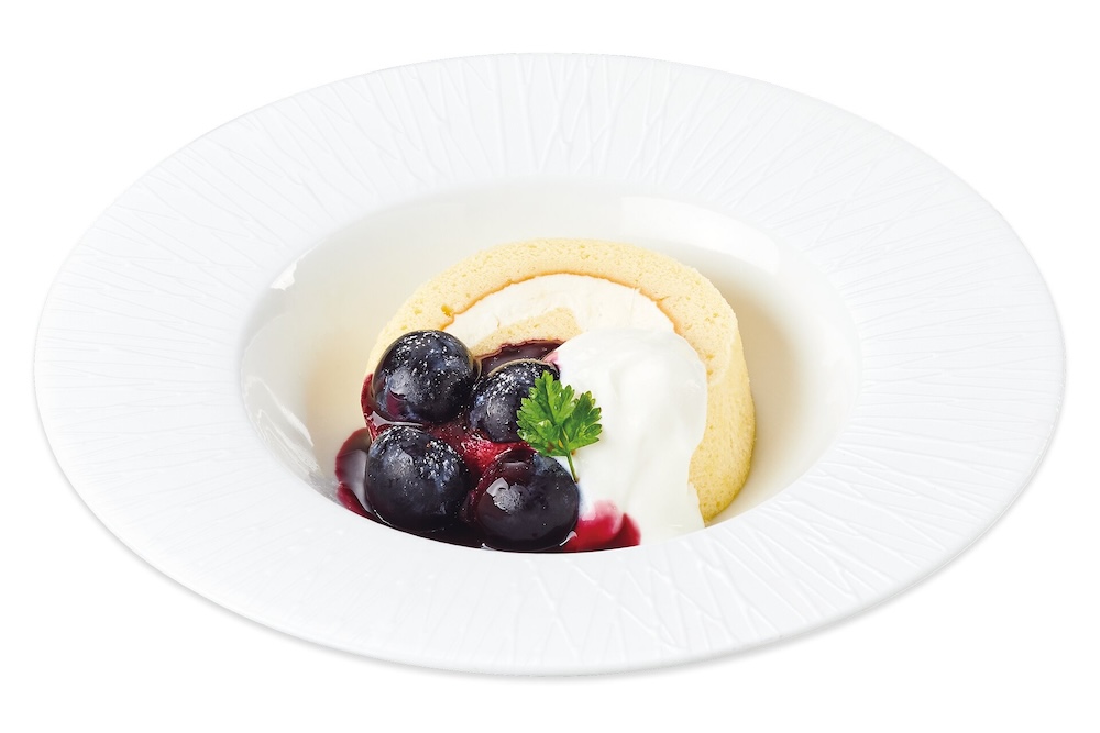 「“自家製”ぶどうのロールケーキ」イメージ