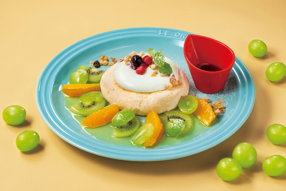 「シャインマスカットのちいさな冷やしパンケーキ」税込み1,078円〜