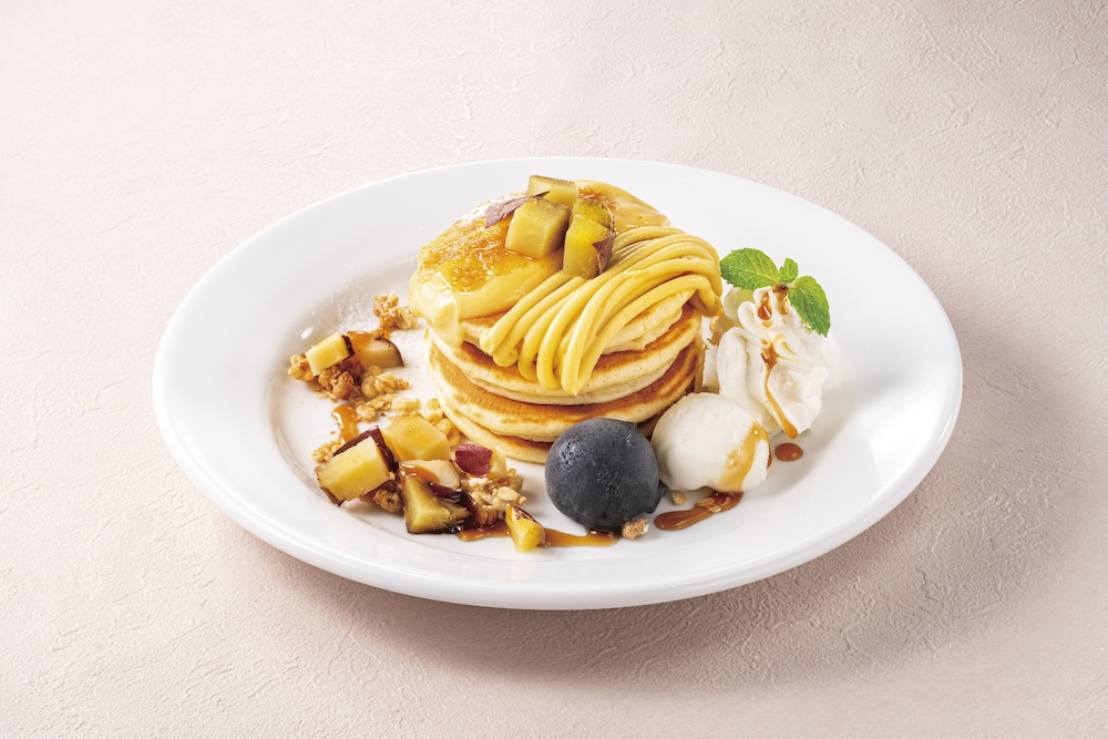 「蜜いものブリュレパンケーキ」4枚・税込み1,078円