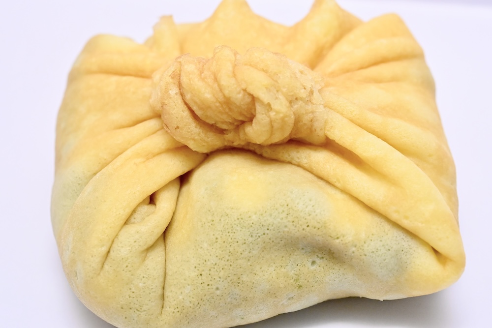 「お抹茶巾着クレープ 東京都産牛乳使用」イメージ