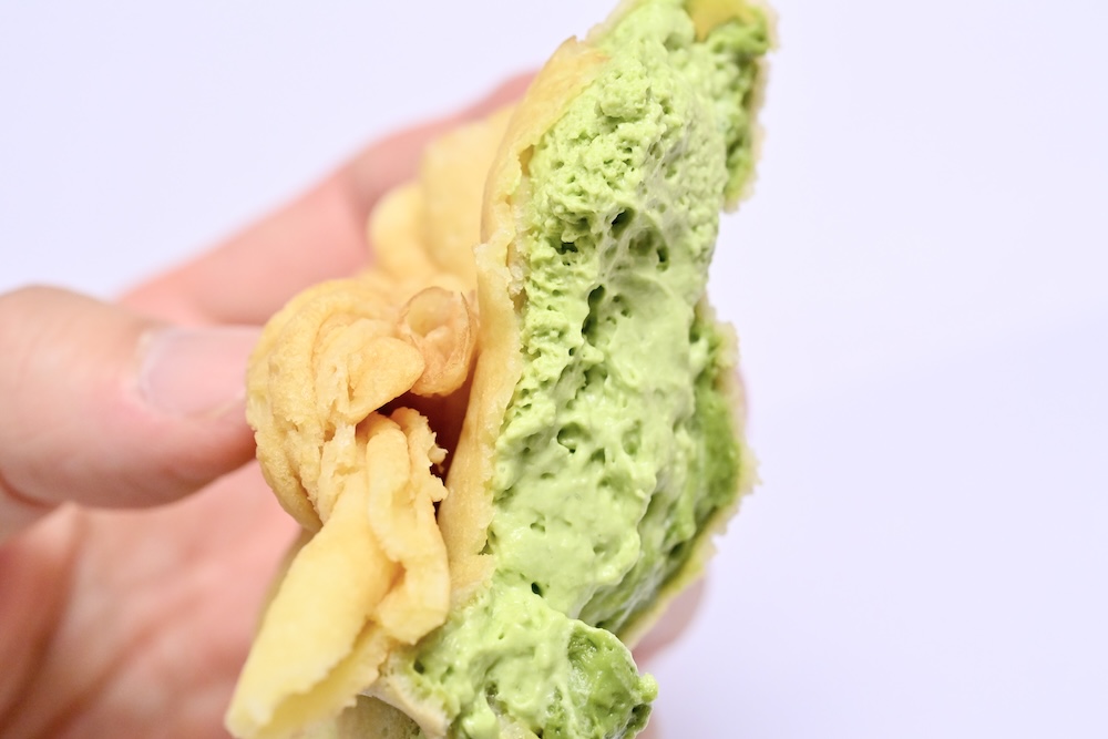 「お抹茶巾着クレープ 東京都産牛乳使用」イメージ