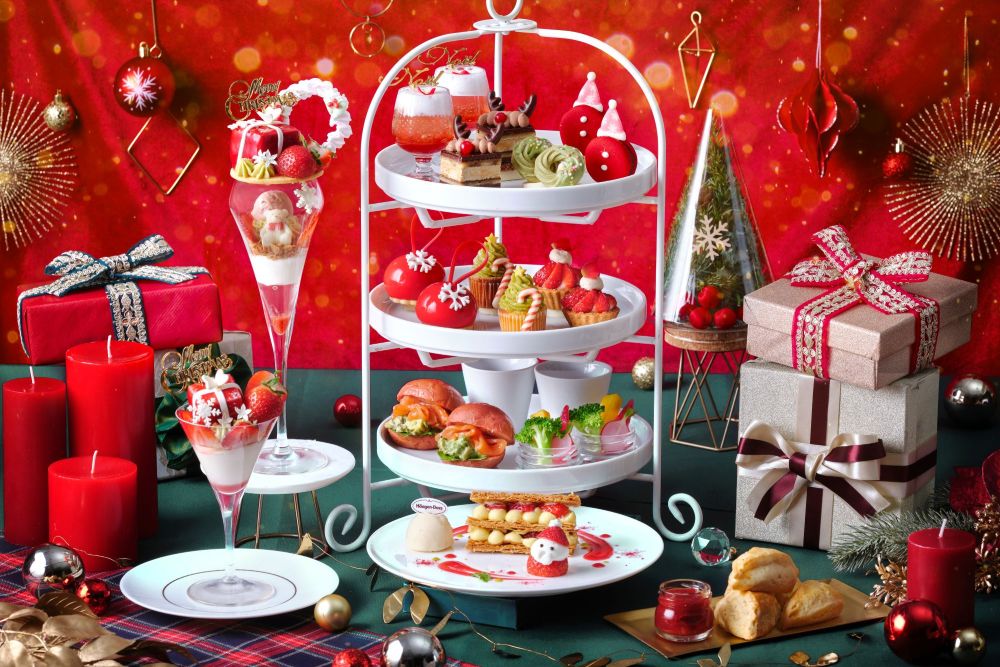 「真っ赤ないちごのクリスマスアフタヌーンティー」イメージ
