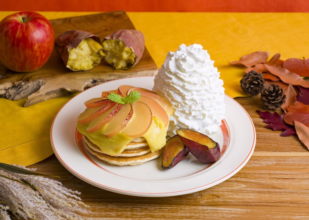 「さつまいもとリンゴのブリュレパンケーキ」イートイン・税込み2,398円
