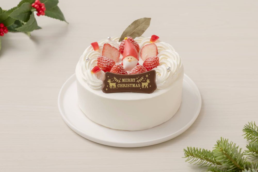 4サイズ展開される「クリスマス 苺のショートケーキ」4号・税込み4,100円～