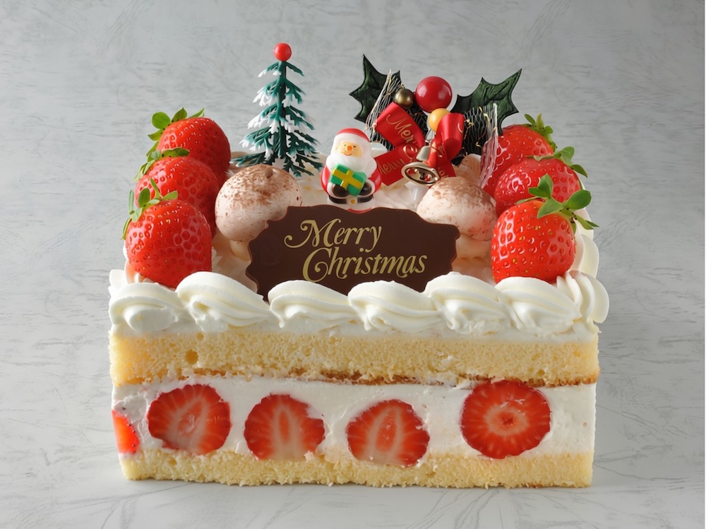 エキュート上野「柿の木坂キャトル」の「クリスマスショートケーキ（5号）」税込み5,200円
