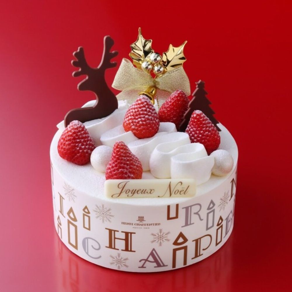 150台限定で「アンリ・シャルパンティエ」より販売される「ザ・ショートケーキ・ノエル15cm」税込み5,940円