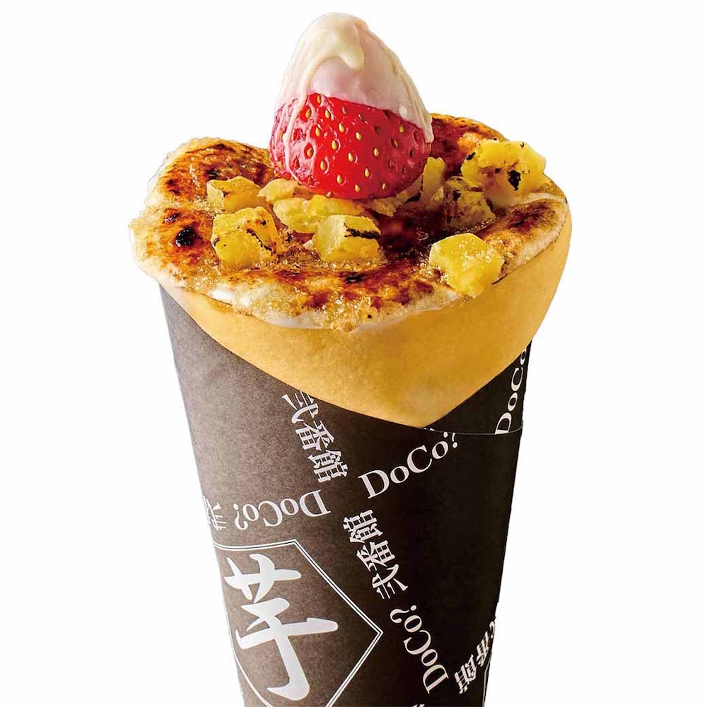 「やきいも処ＤｏＣｏ？弐番館」の「OIMOベリーブリュレクレープ」税込み1,500円