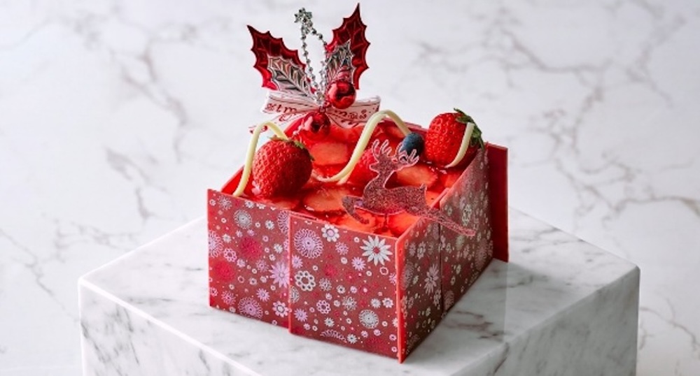 「エクラ・ド・ノエル・ルージュ（Éclat de Noël Rouge）〜苺とショコラで彩る、華やかな聖夜のショートケーキ〜」税込み5,800円