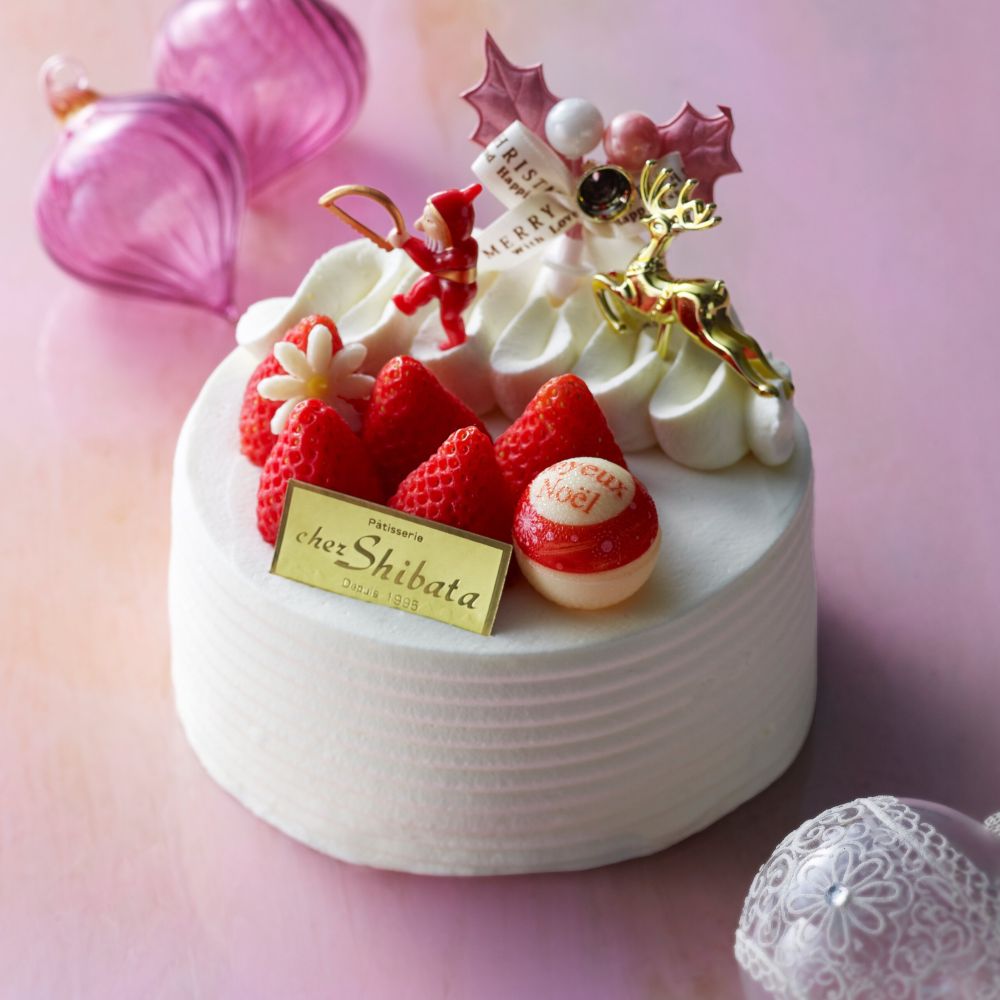 100台限定で「シェ シバタ」より販売される「クリスマス ストロベリー」税込み4,968円