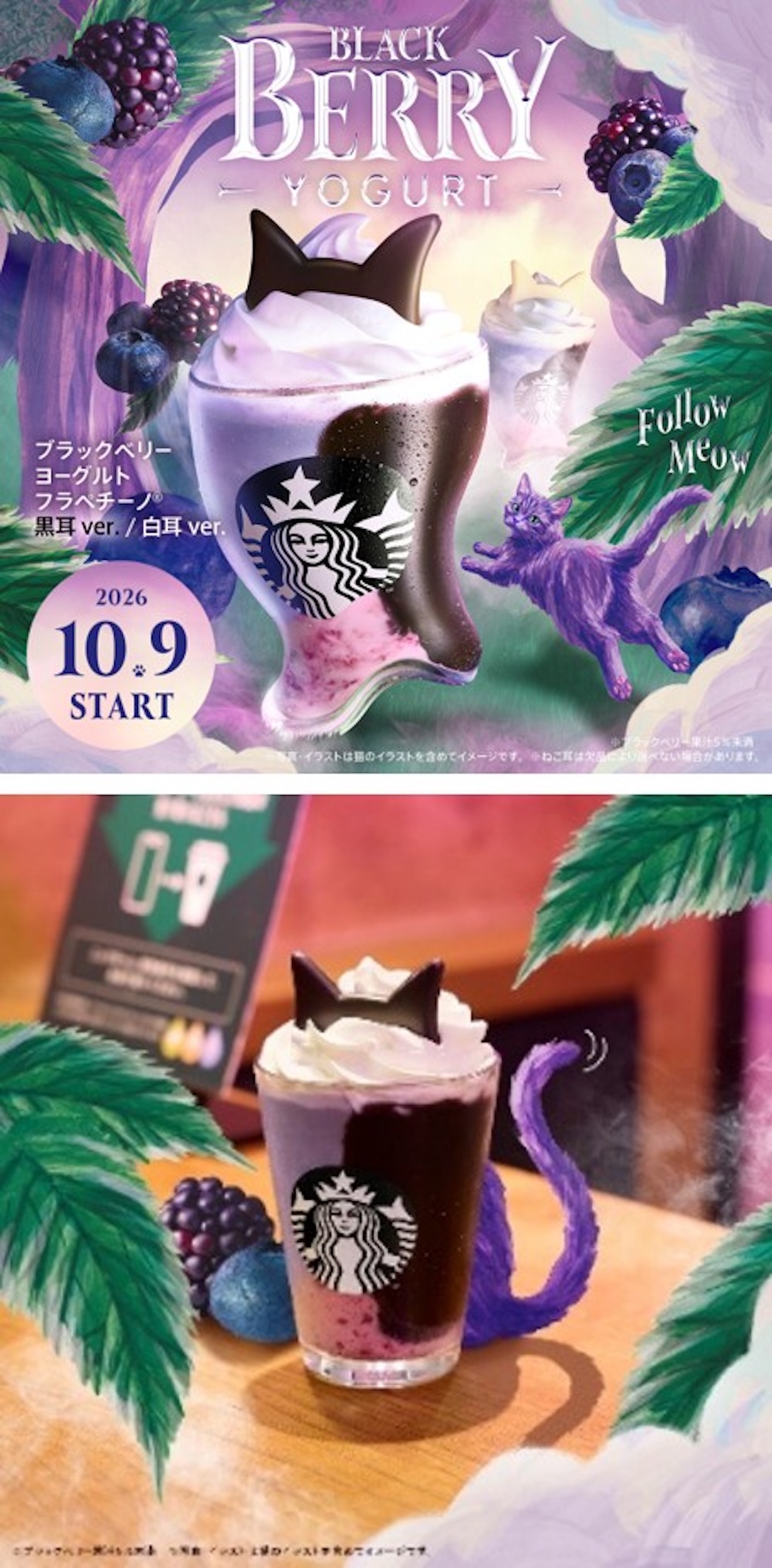 「ブラックベリー ヨーグルト フラペチーノ」イメージ
