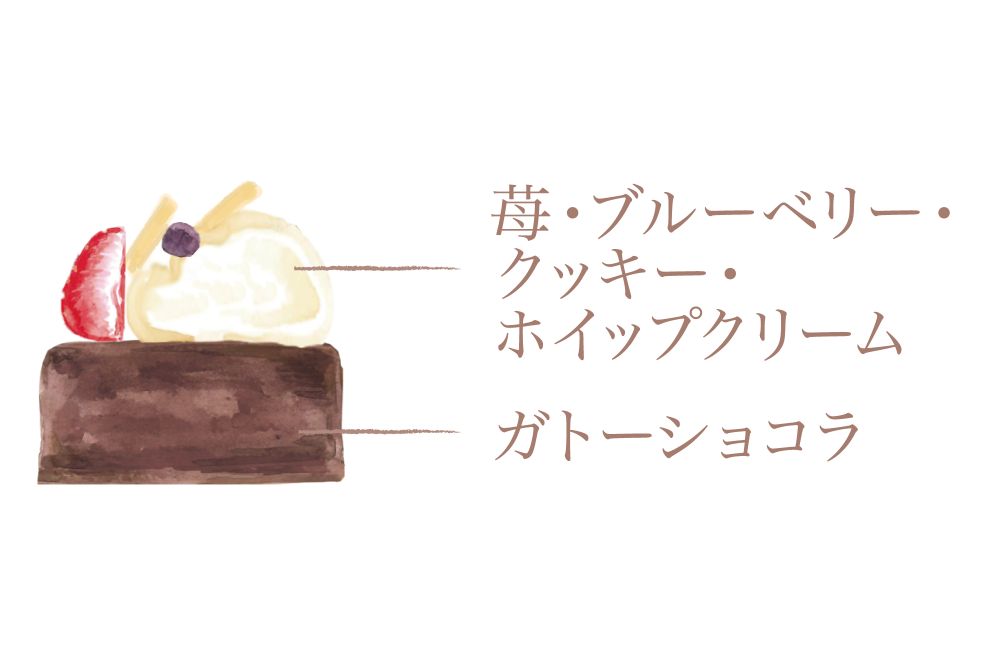 「クリスマス ガトーショコラ」税込み3,800円